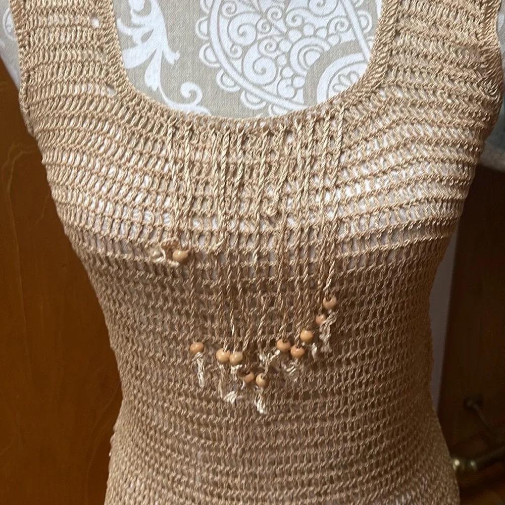 NWT!  Buffalo David Bitton crochet tank. SIze L - Picture 2 of 4